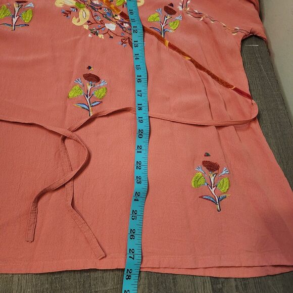 Soft Surroundings Floral Embroidered Tunic Top Womens XL Boho Festival Artsy - Picture 10 of 13